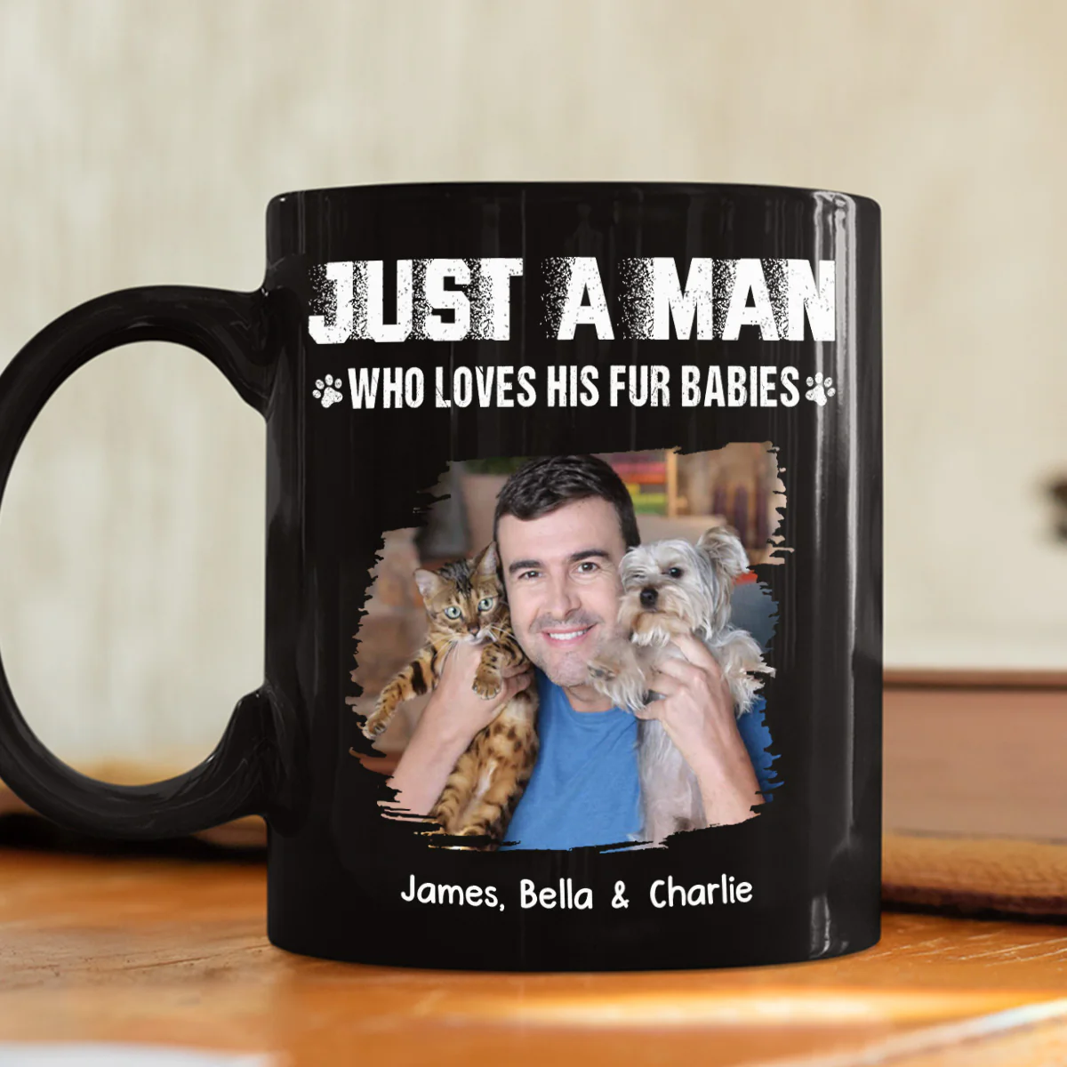 Me And My Pet Together Photo - Personalized Custom Coffee Mug - Image 2