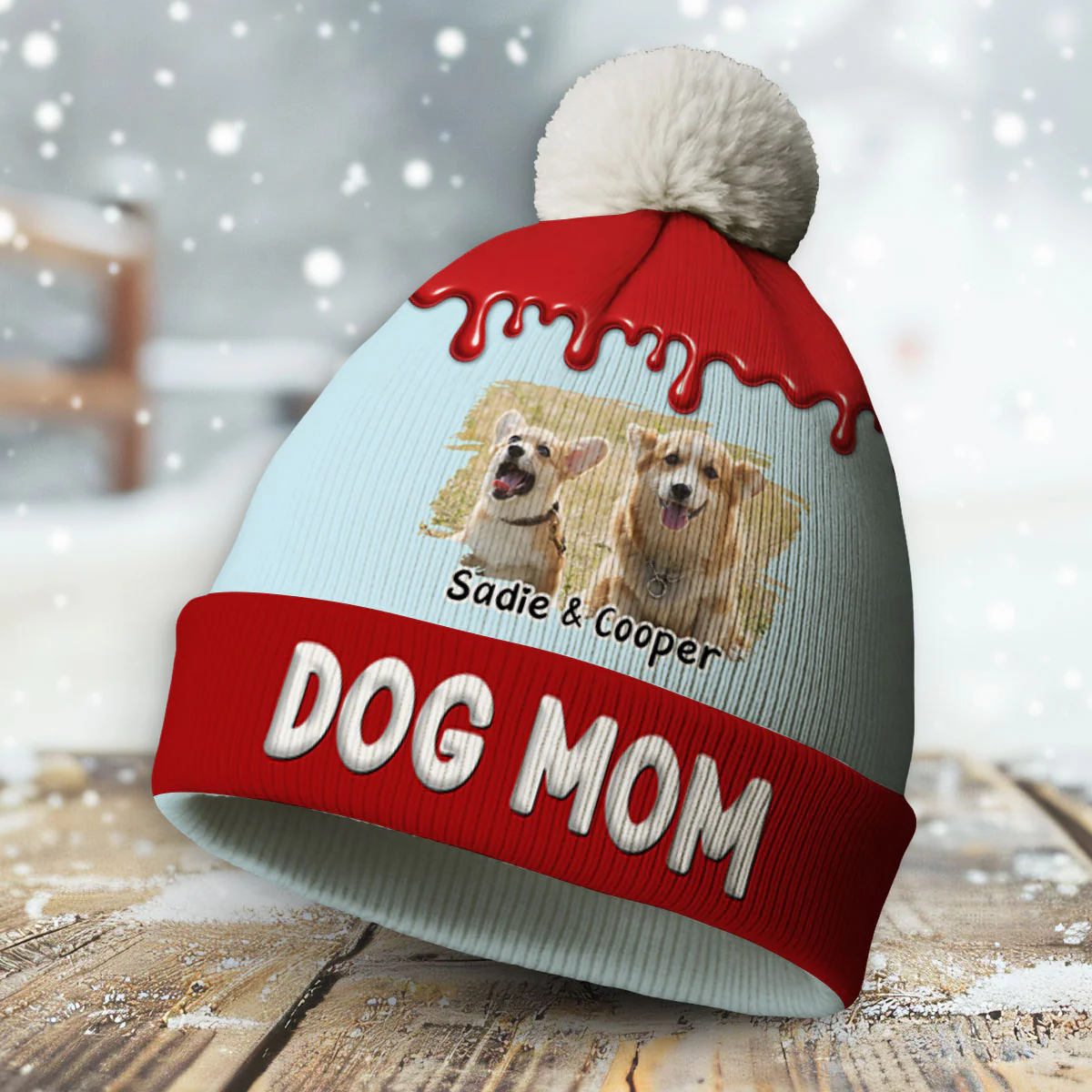 Melting In You Photo - Personalized Custom 3D Effect Bobble Beanie Hat