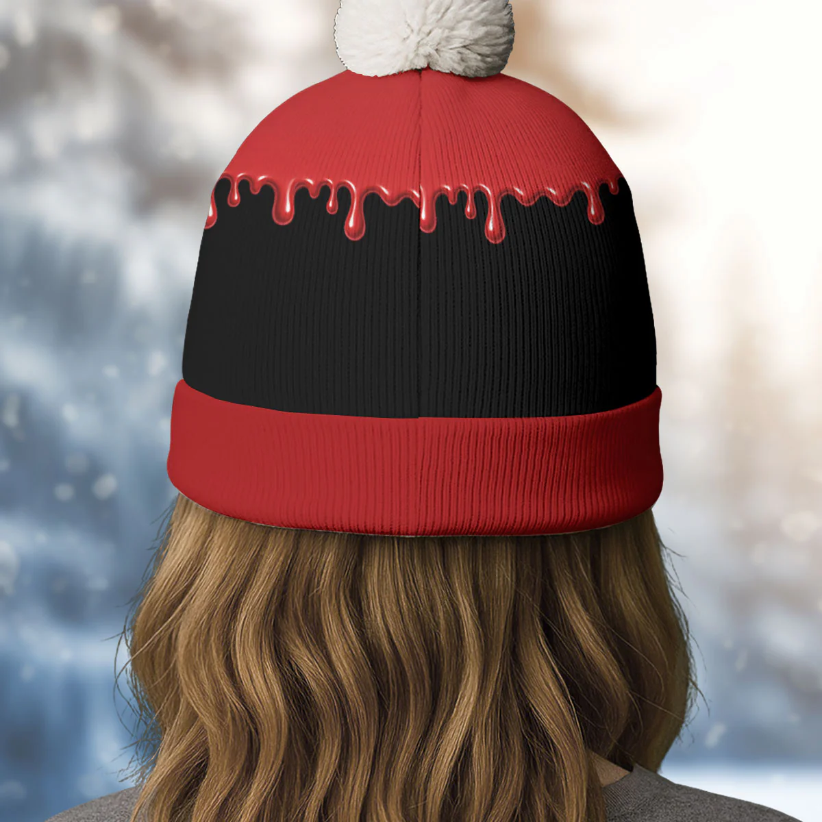 Melting In You Photo - Personalized Custom 3D Effect Bobble Beanie Hat - Image 2
