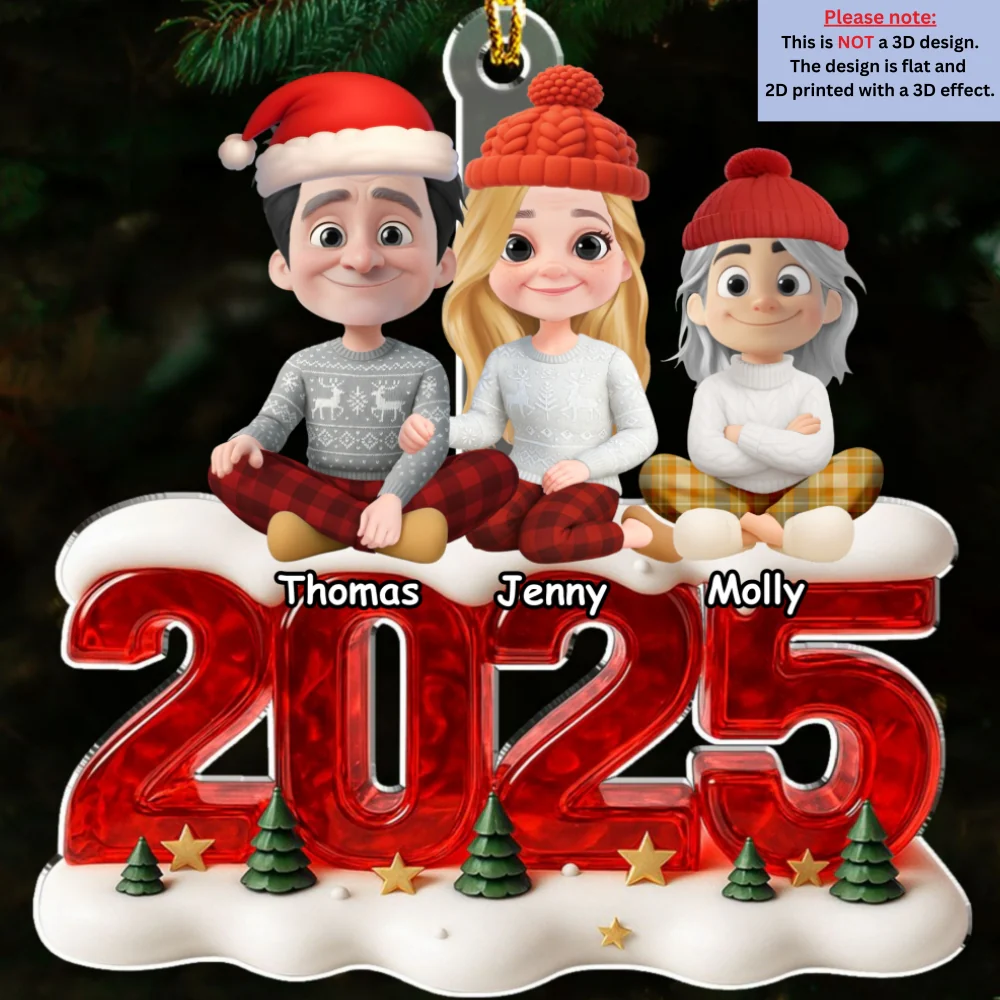 Memorable Year With My Family - Personalized Custom Acrylic Ornament - Image 6