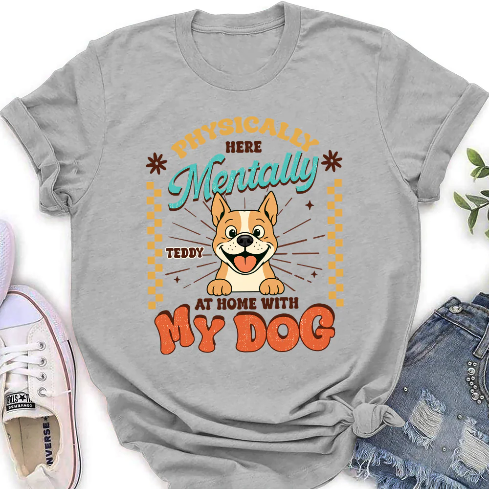 Mentally At Home - Personalized Custom Women's T-Shirt - Image 2