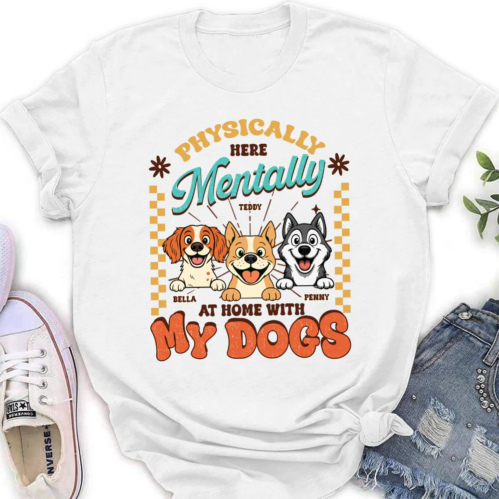 Mentally At Home - Personalized Custom Women's T-Shirt - Image 4
