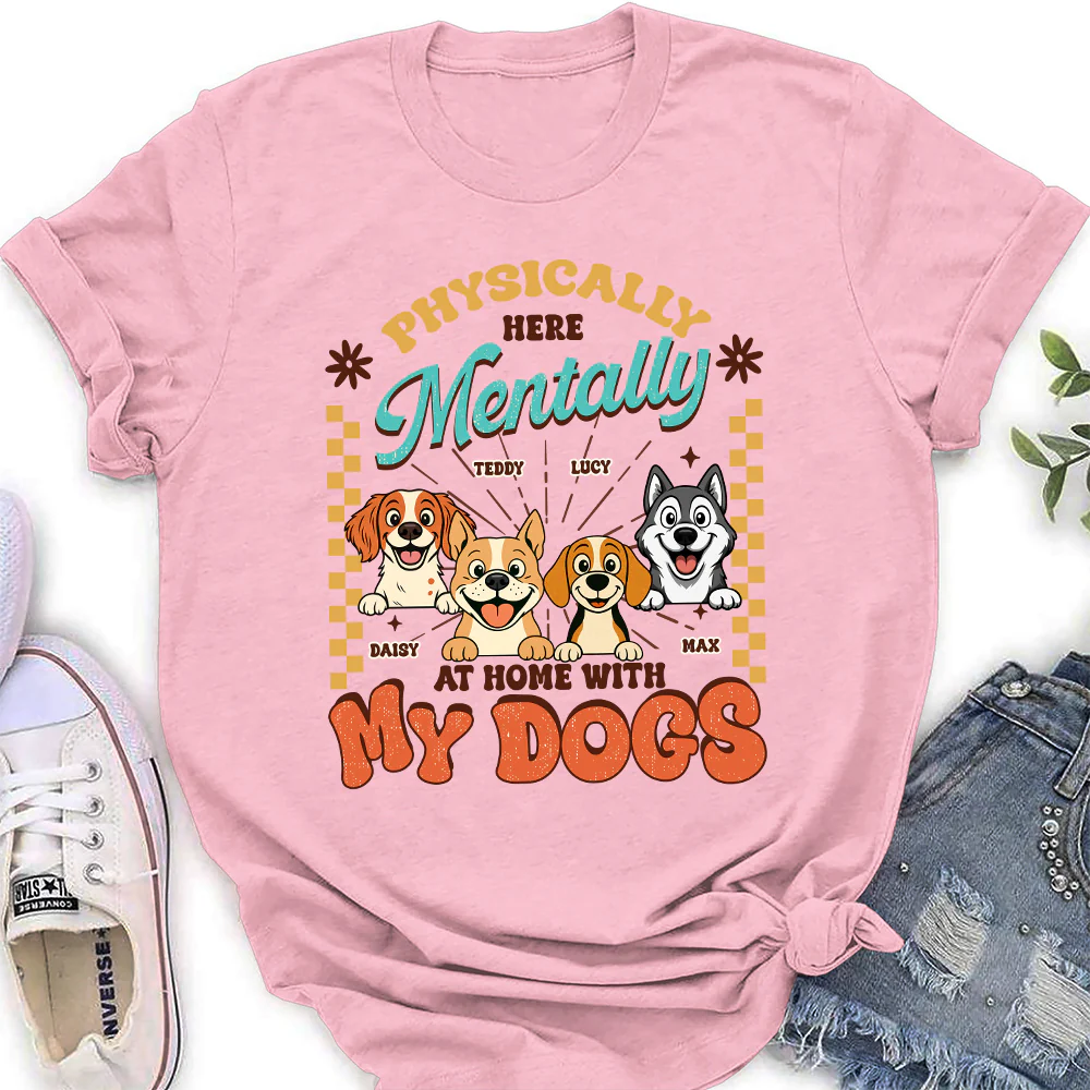 Mentally At Home - Personalized Custom Women's T-Shirt - Image 5