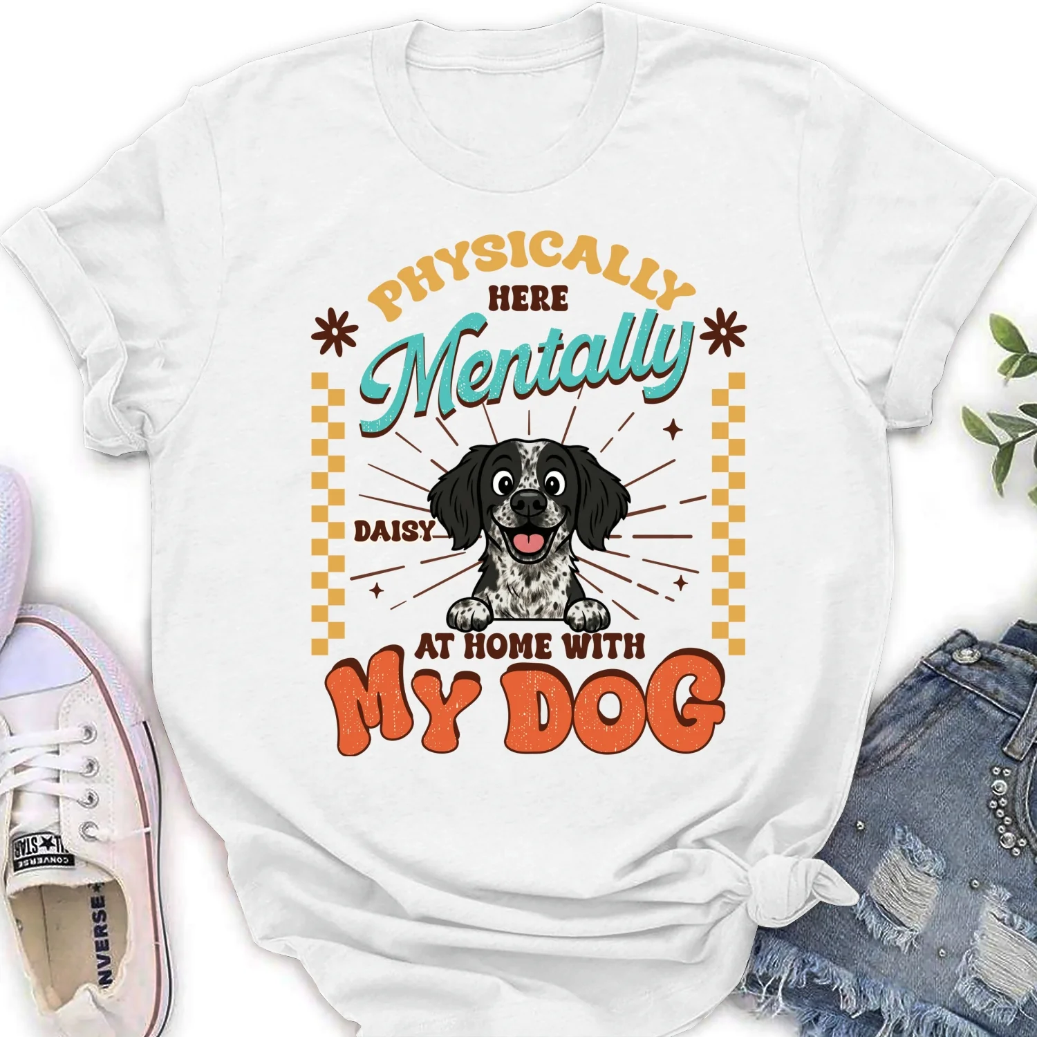 Mentally At Home - Personalized Custom Women's T-Shirt - Image 6