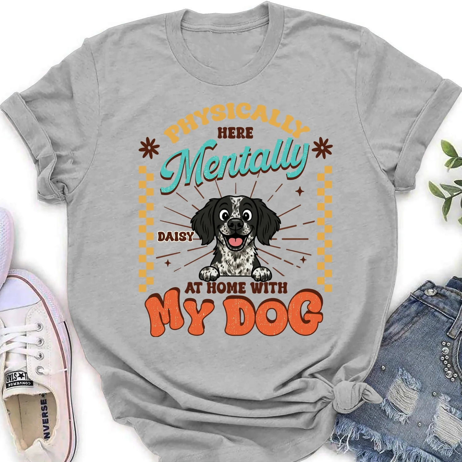 Mentally At Home - Personalized Custom Women's T-Shirt - Image 7