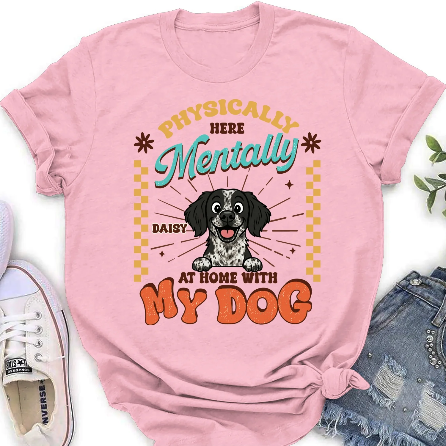 Mentally At Home - Personalized Custom Women's T-Shirt - Image 8