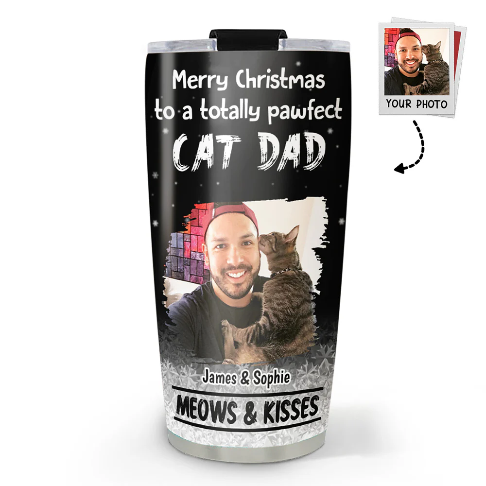Meow And Kiss Are All You Need Photo - Personalized Custom Tumbler