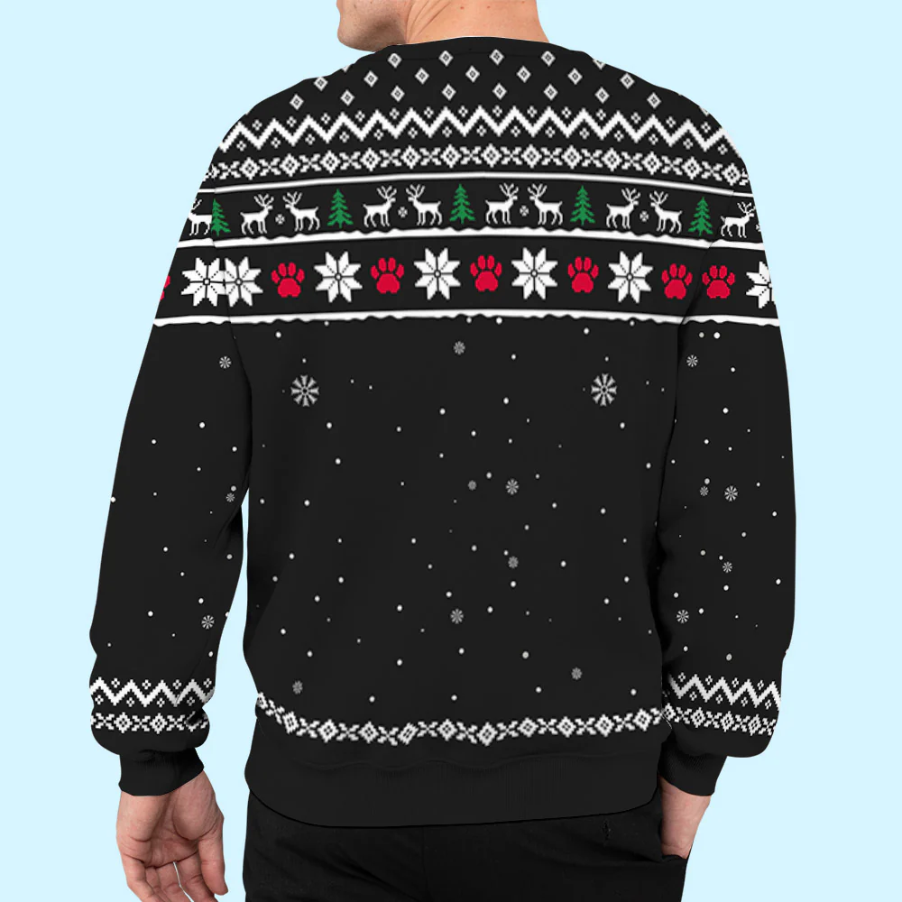 Meowy Catmas To My Mom Dad - Personalized Custom All-Over-Print Sweatshirt - Image 6