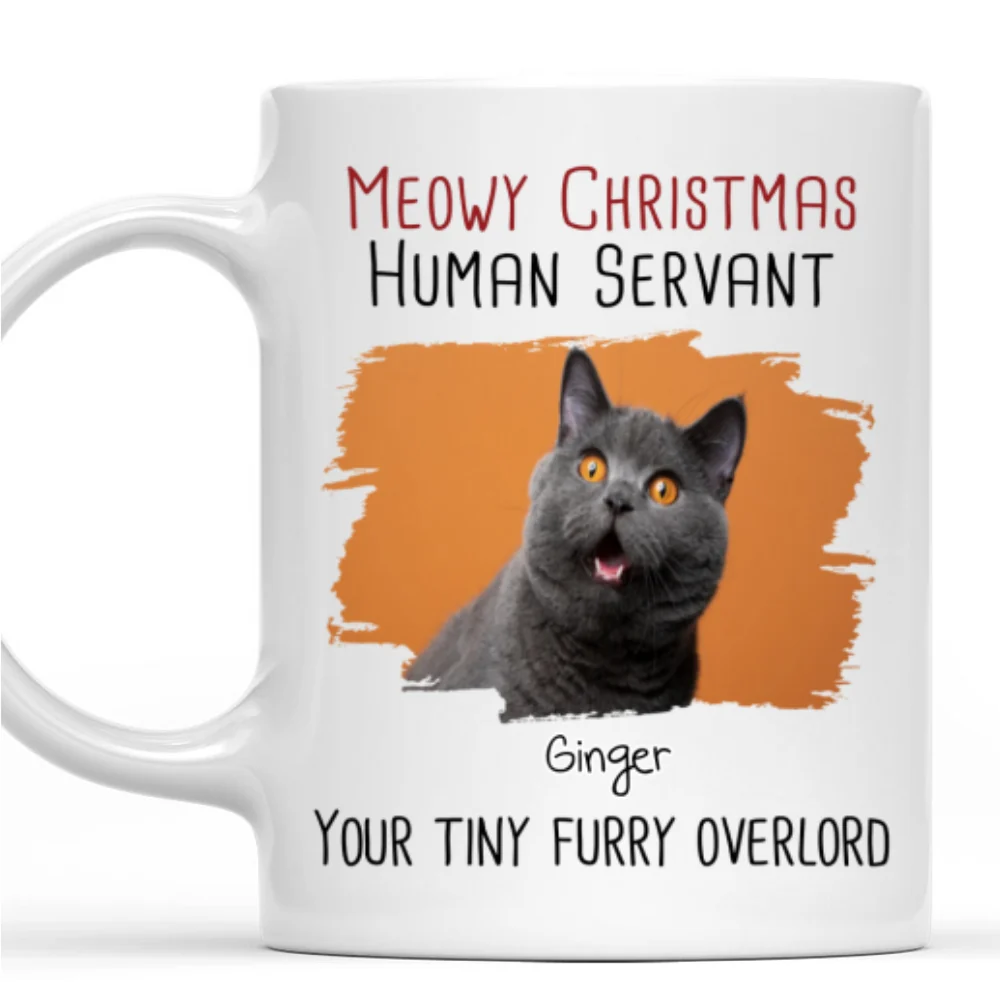 Meowy Day Photo - Personalized Custom Coffee Mug - Image 3
