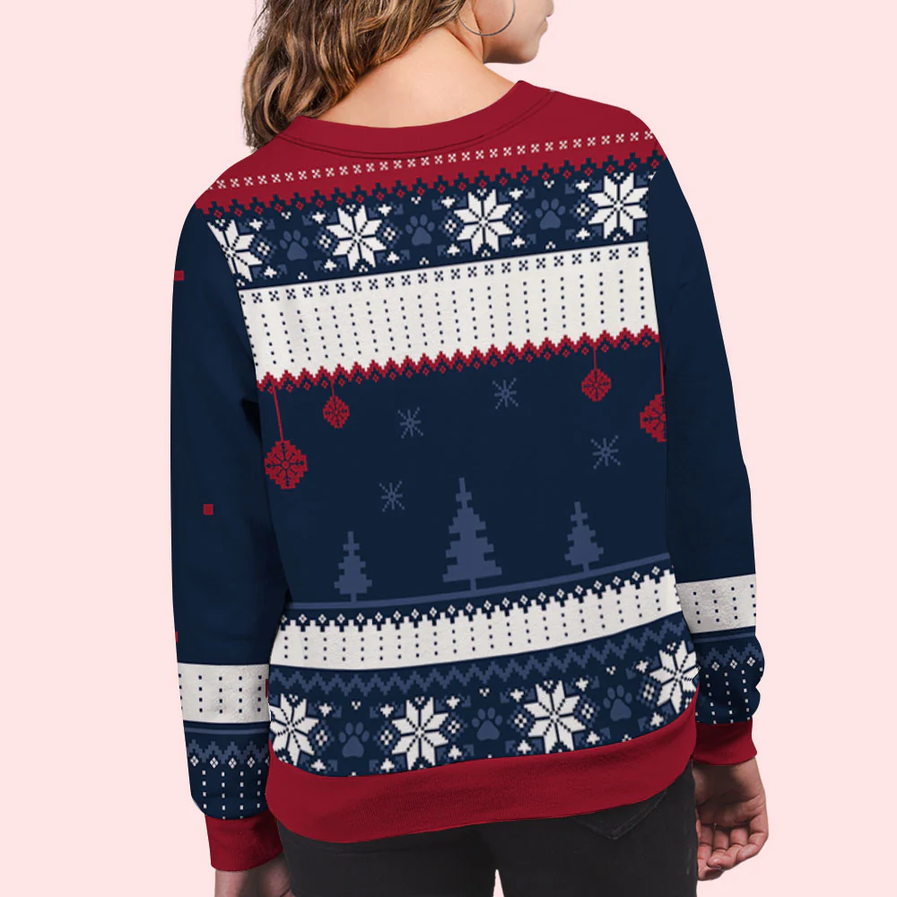 Merry Christmas - Personalized Custom All-Over-Print Sweatshirt - Image 6