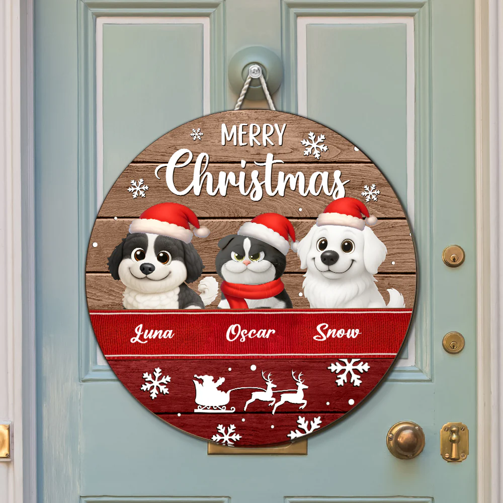 Merry Holly Day - Personalized Custom Wood Sign
