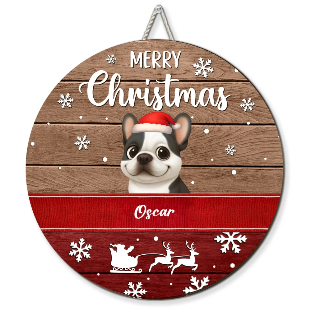 Merry Holly Day - Personalized Custom Wood Sign - Image 6