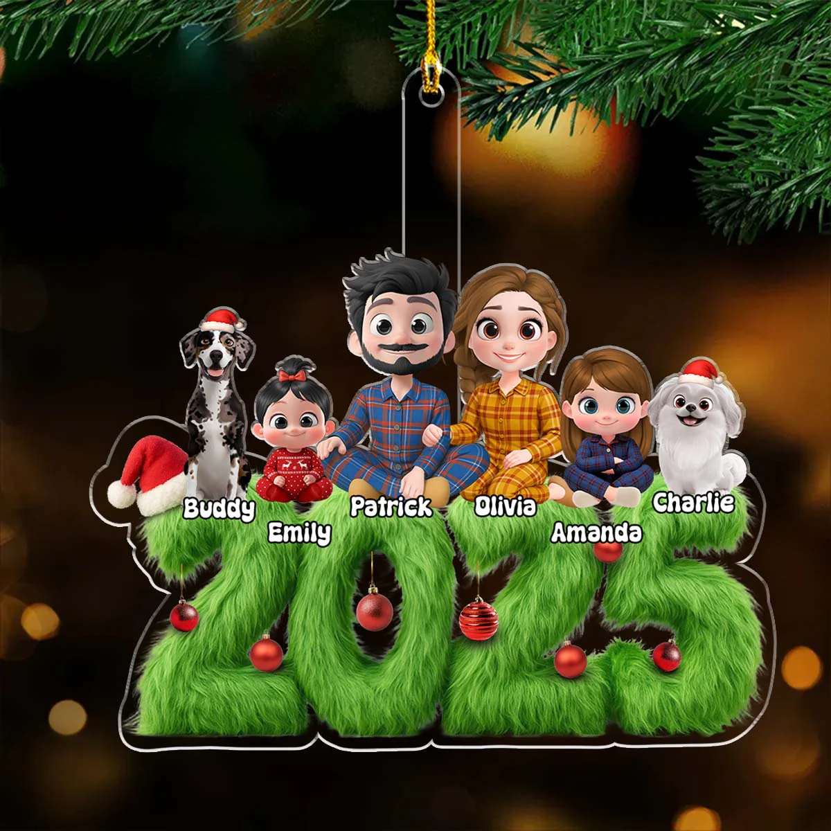 Merry Moments - Personalized Custom Acrylic Ornament - Image 4