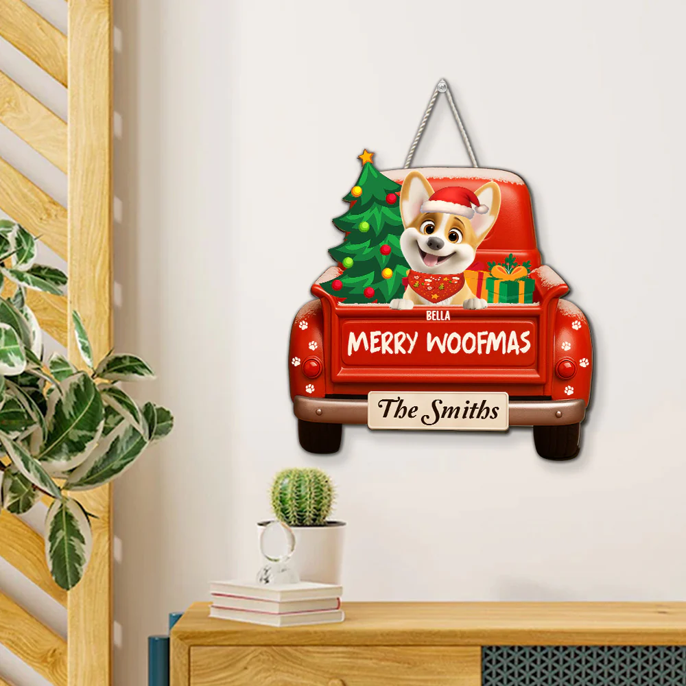 Merry Woofmas - Personalized Custom Wood Sign - Image 3