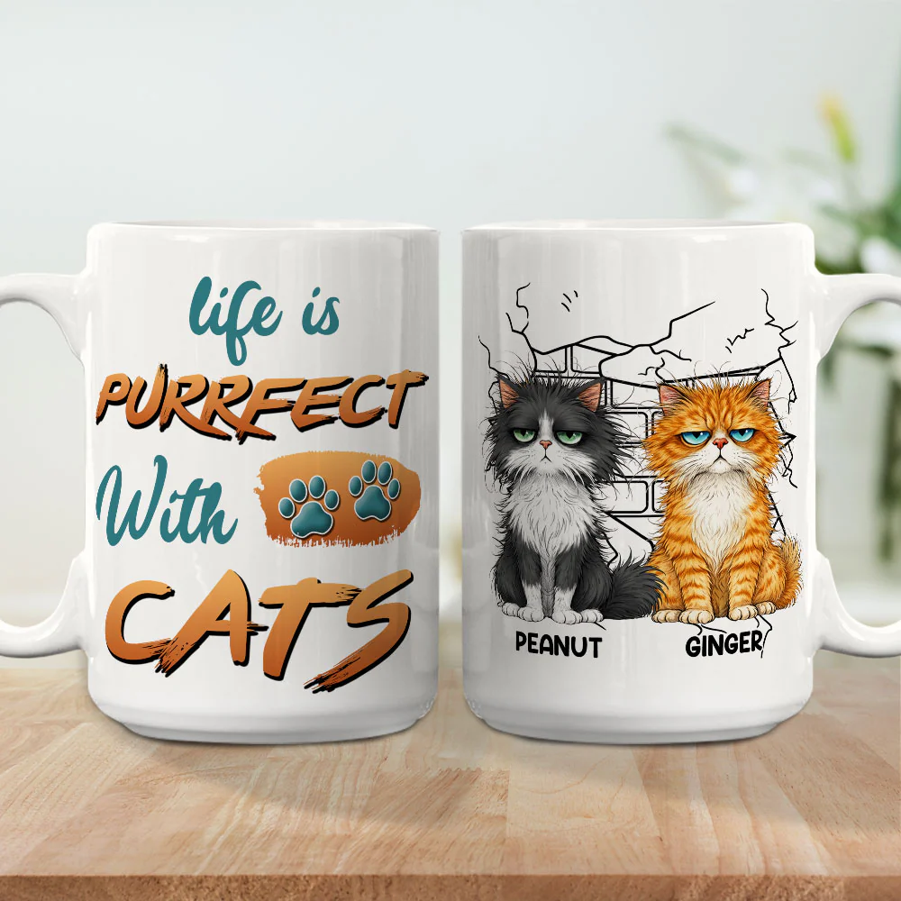 Mini Cat Monarch - Personalized Custom Coffee Mug - Image 4