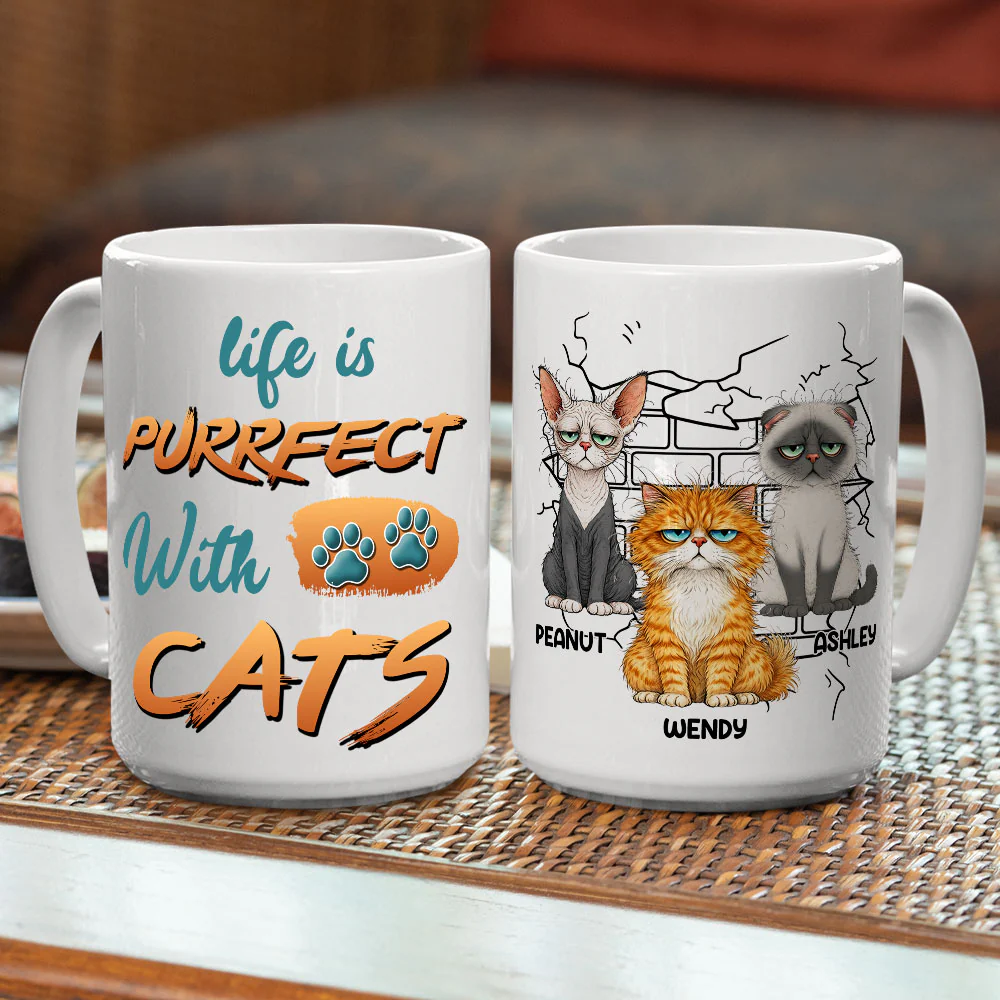 Mini Cat Monarch - Personalized Custom Coffee Mug - Image 5