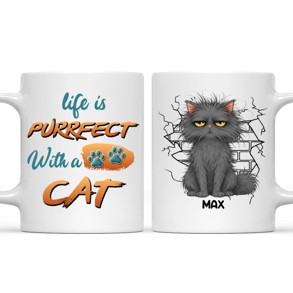 Mini Cat Monarch - Personalized Custom Coffee Mug - Image 7