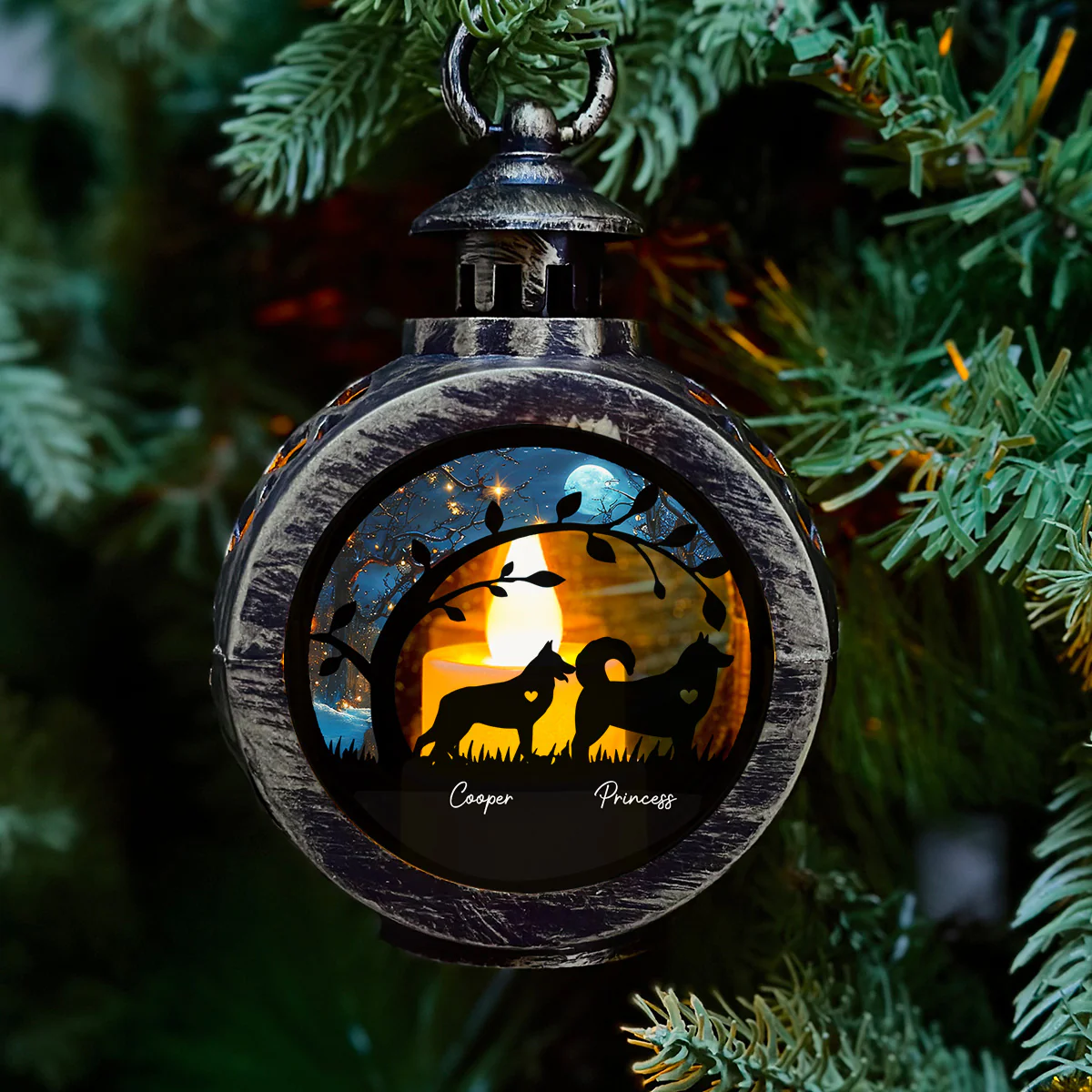 Miracle Night - Personalized Custom Christmas Lantern - Image 2