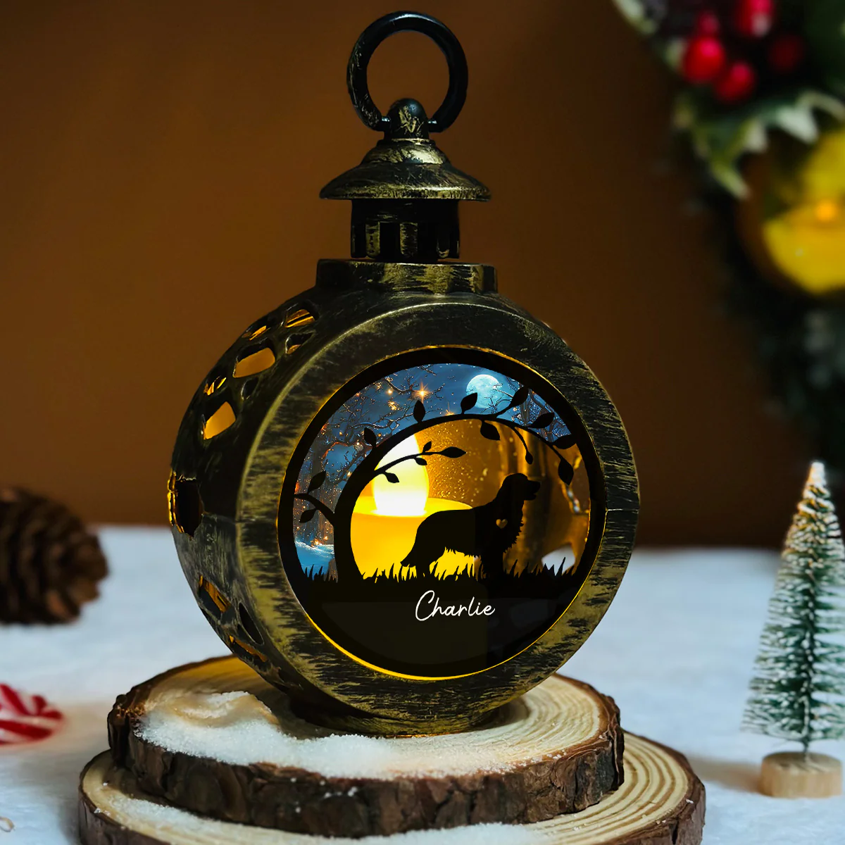 Miracle Night - Personalized Custom Christmas Lantern - Image 5