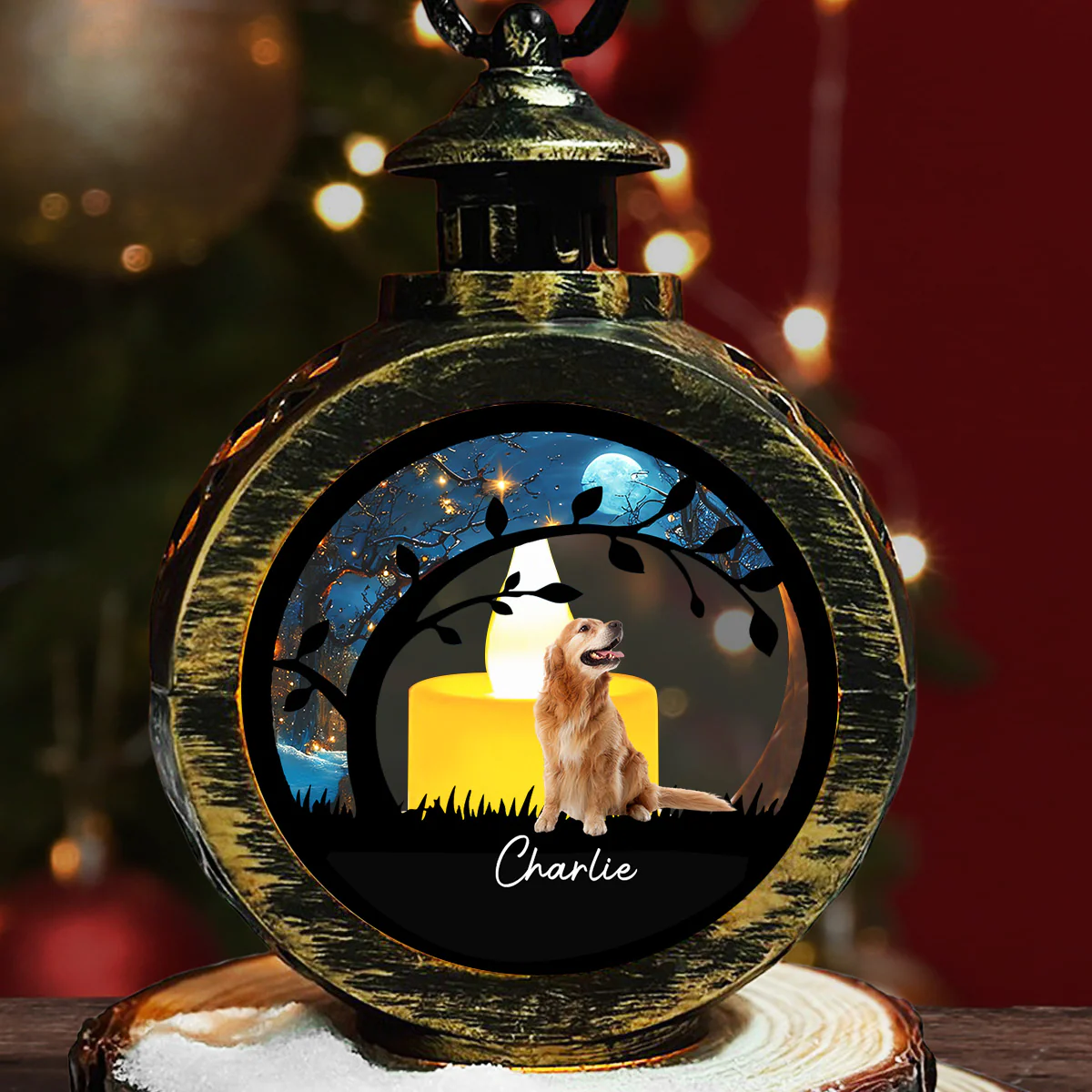 Miracle Night Photo - Personalized Custom Christmas Lantern