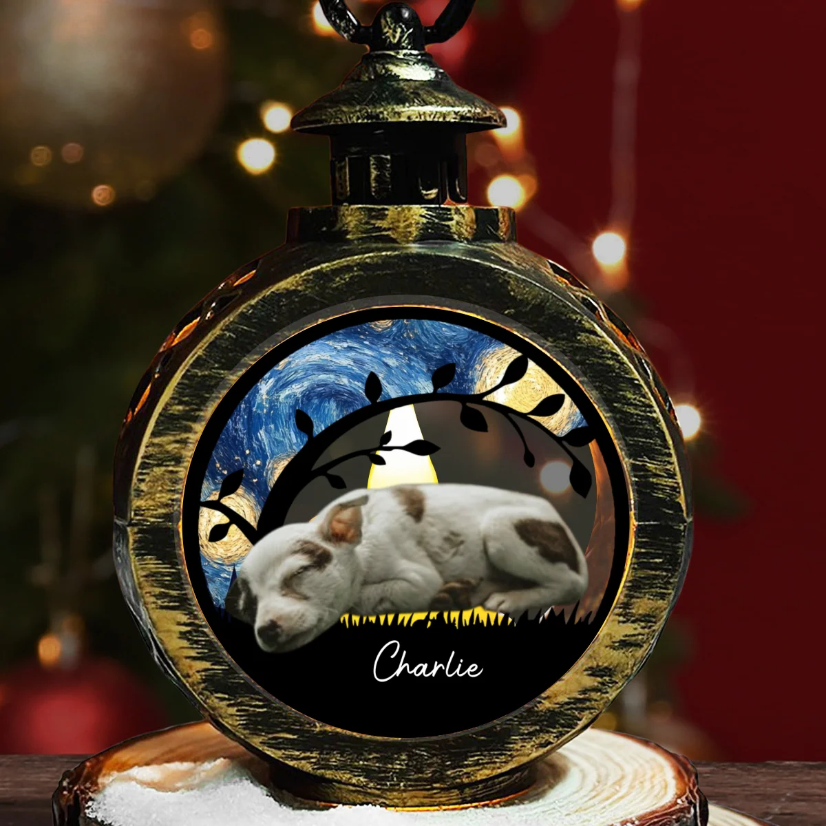 Miracle Night Version 2 Photo - Personalized Custom Christmas Lantern - Image 5