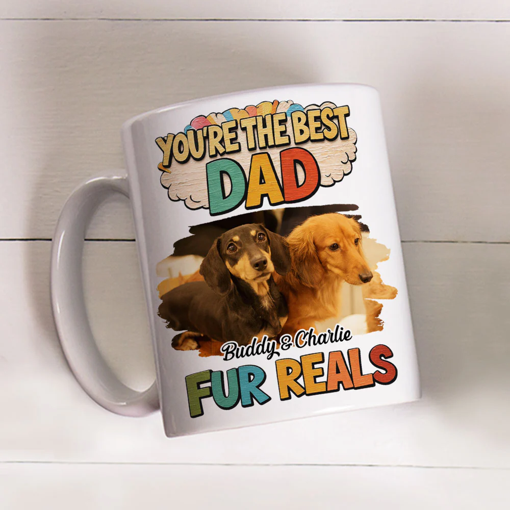 Mom To The Best Dog Photo - Personalized Custom Coffee Mug - Image 2