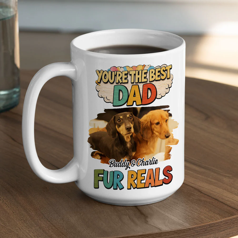 Mom To The Best Dog Photo - Personalized Custom Coffee Mug - Image 4