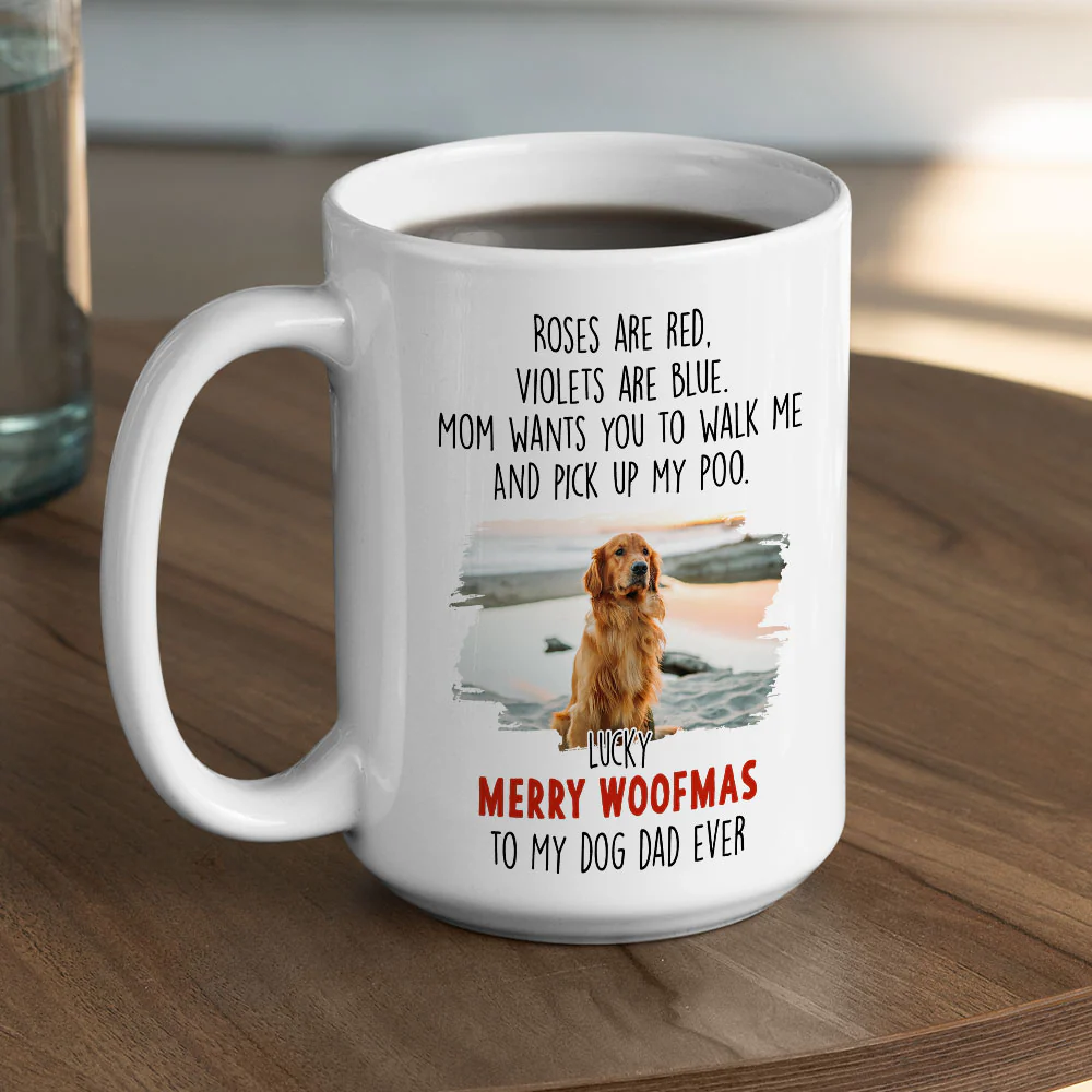 Mom Wants You To Walk Me Photo - Personalized Custom Coffee Mug - Image 4