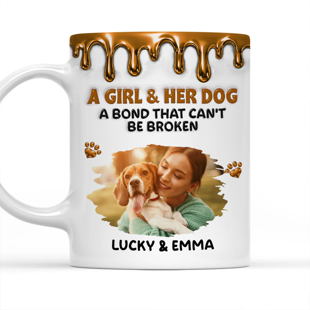 Mommy And Her Rotten Dogs Photo - Personalized Custom 3D Effect Coffee Mug