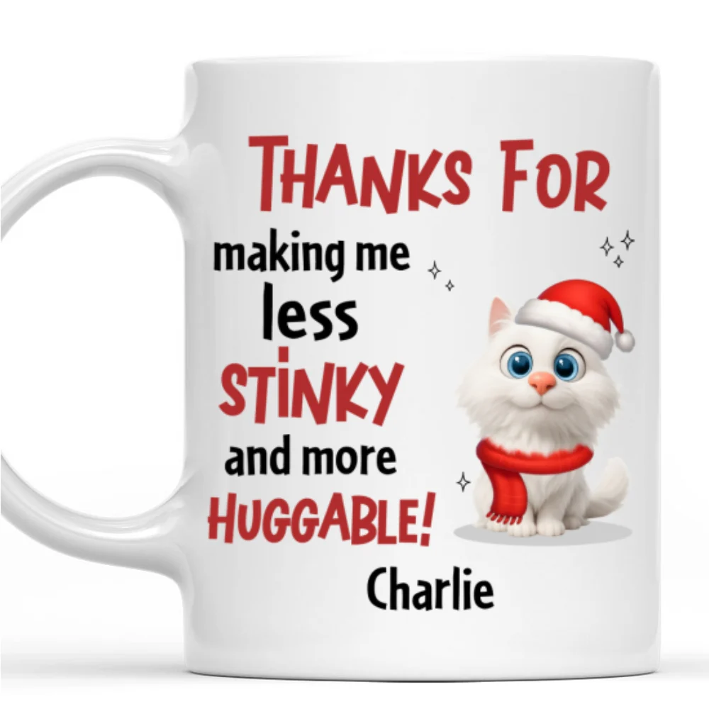More And More Huggable Cat Christmas Ver - Personalized Custom Coffee Mug - Image 7
