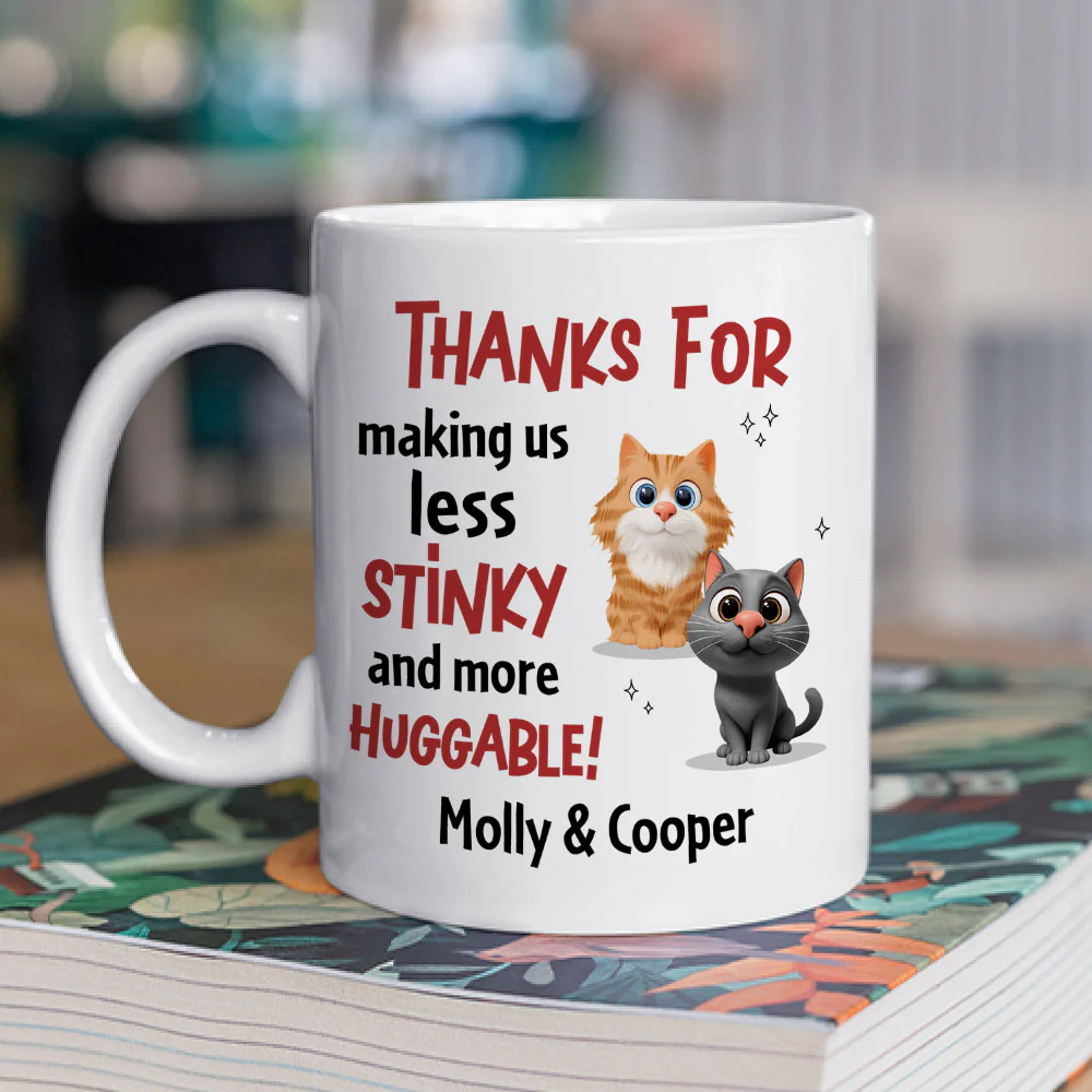 More And More Huggable Cat Ver - Personalized Custom Coffee Mug - Image 2