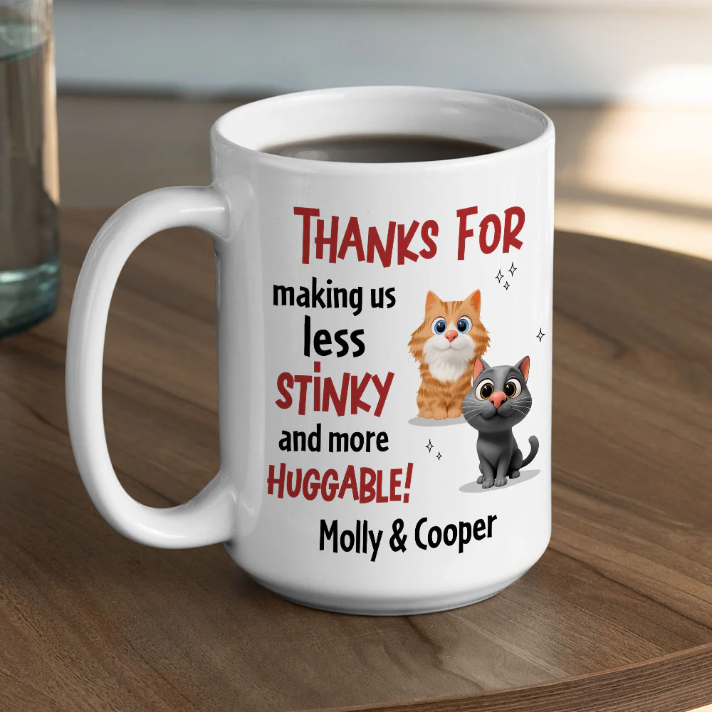 More And More Huggable Cat Ver - Personalized Custom Coffee Mug - Image 4