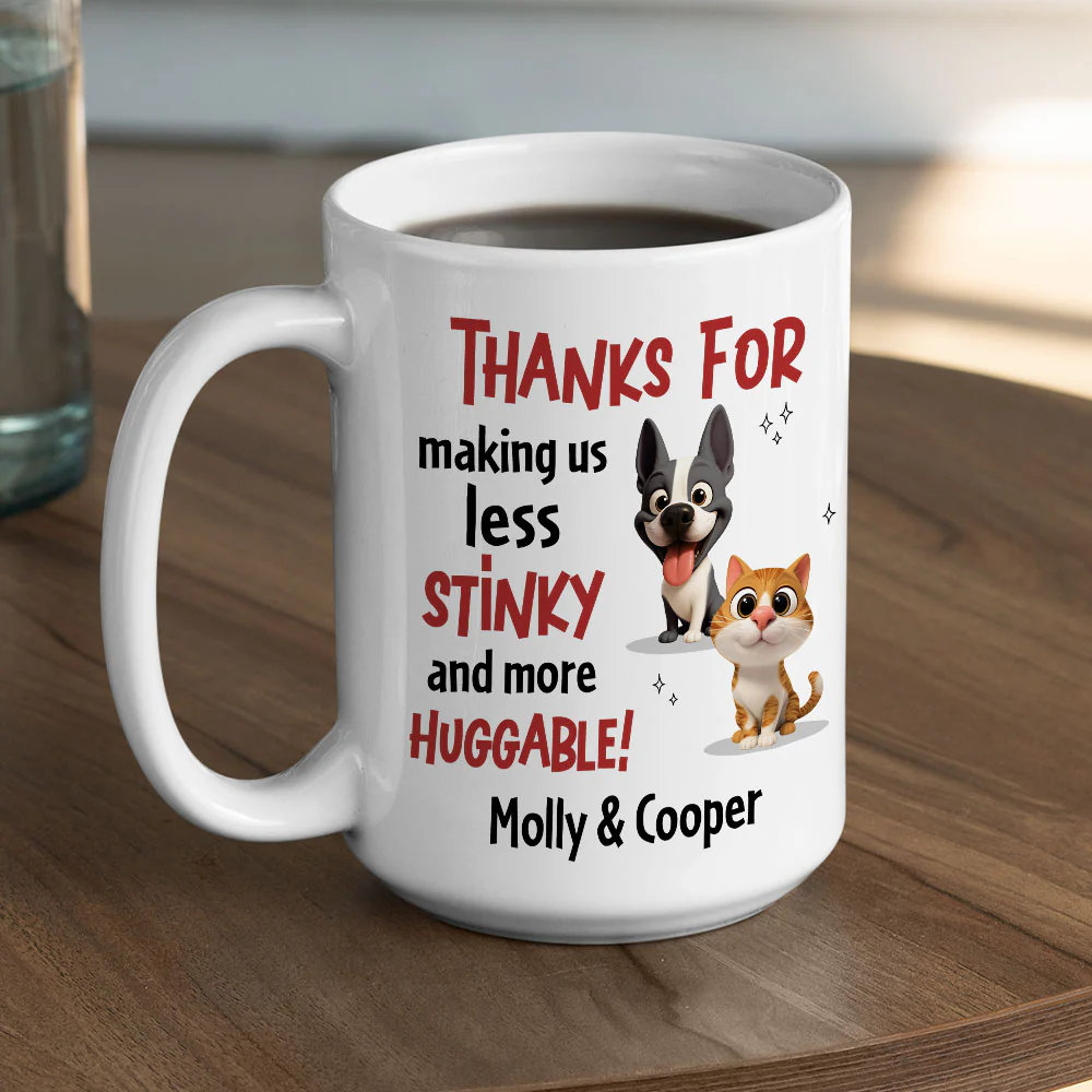 More And More Huggable Fur Ver - Personalized Custom Coffee Mug - Image 5