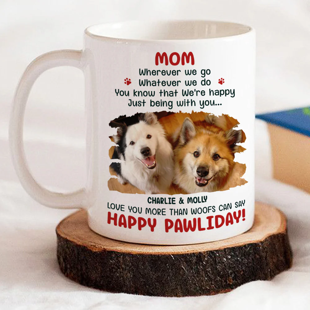 More Than Woofs Can Say Photo- Personalized Custom Coffee Mug - Image 2