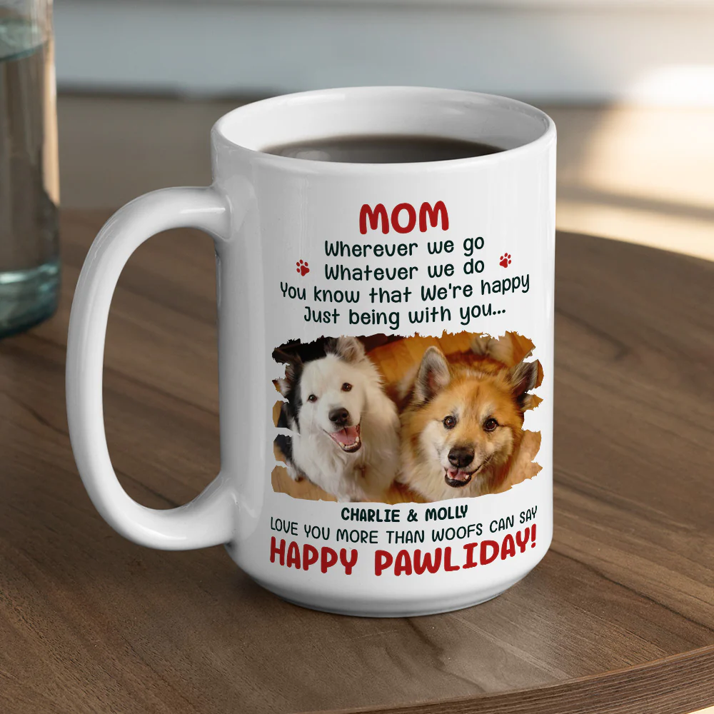 More Than Woofs Can Say Photo- Personalized Custom Coffee Mug - Image 4