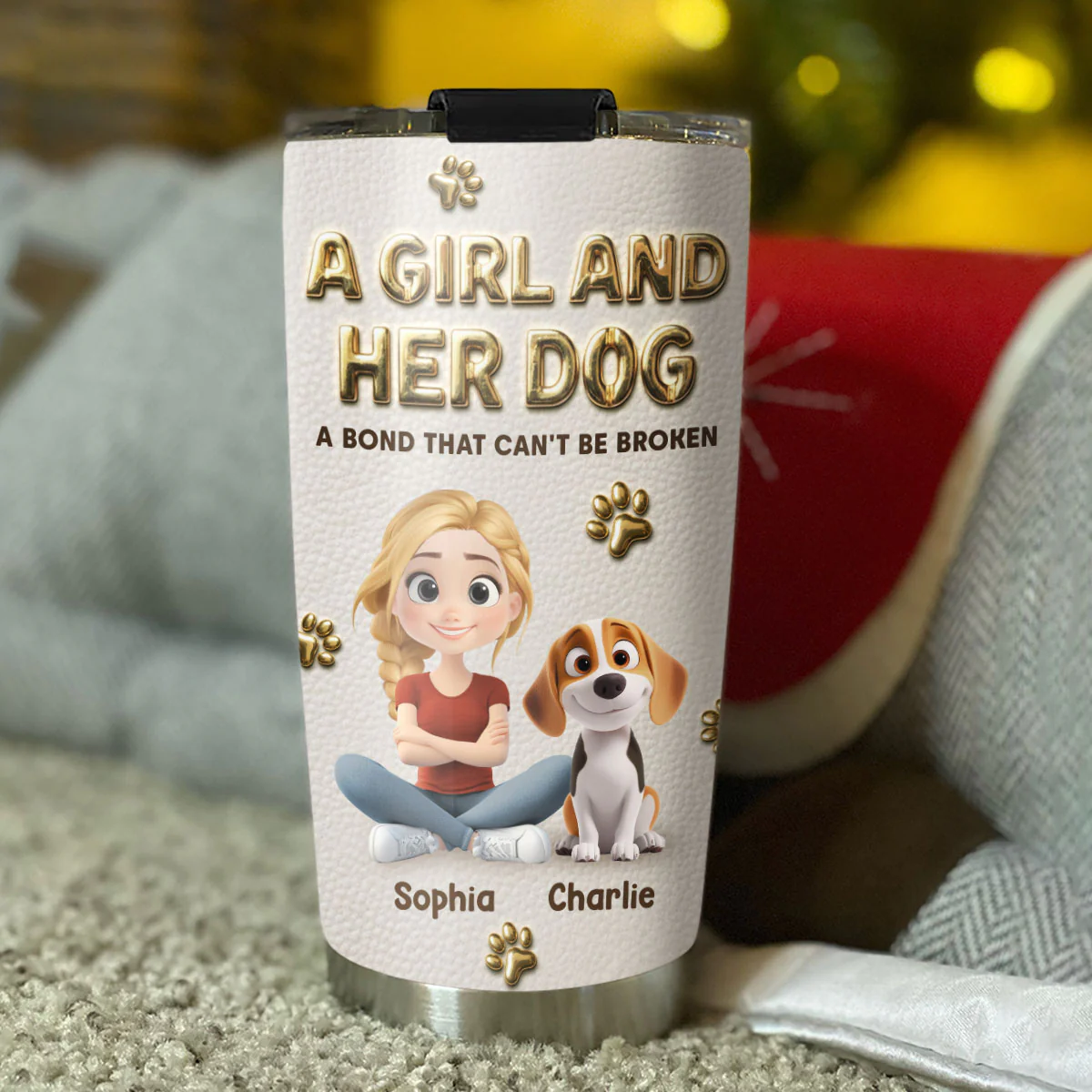 Mother Of Dogs - Personalized Custom Tumbler - Image 4