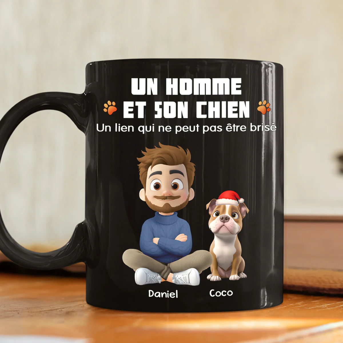 Mug personnalisé - Humain et son chien - Image 2
