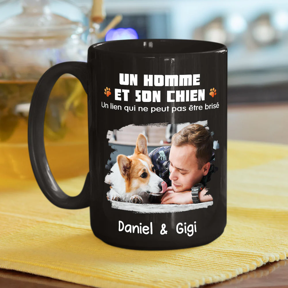 Mug personnalisé – Humain et son chien photo - Image 3