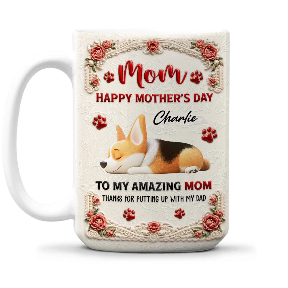 My Amazing Mom - Personalized Custom 3D Inflated Effect Mug - Image 2