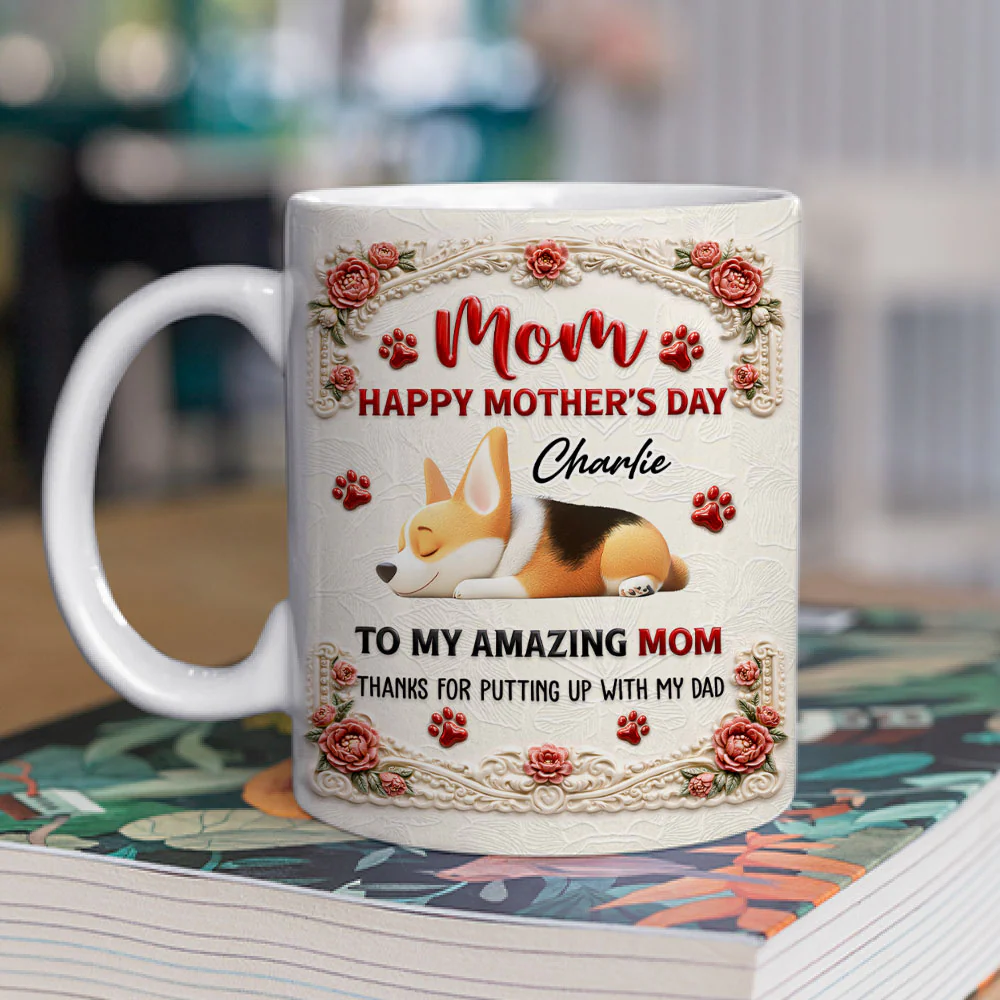 My Amazing Mom - Personalized Custom 3D Inflated Effect Mug - Image 3