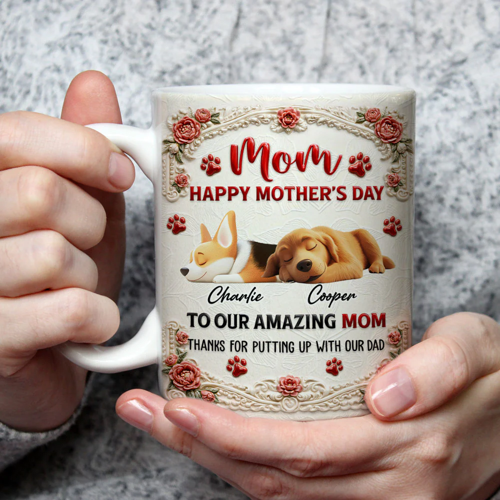 My Amazing Mom - Personalized Custom 3D Inflated Effect Mug - Image 4