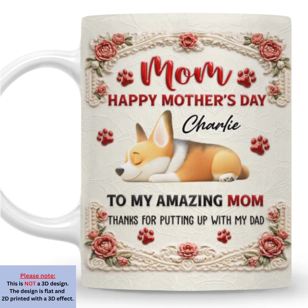 My Amazing Mom - Personalized Custom 3D Inflated Effect Mug - Image 8