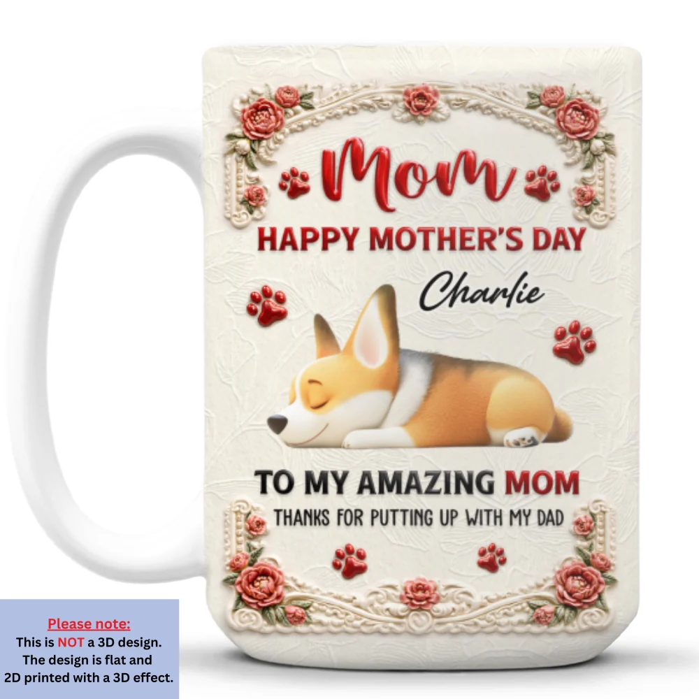 My Amazing Mom - Personalized Custom 3D Inflated Effect Mug - Image 9
