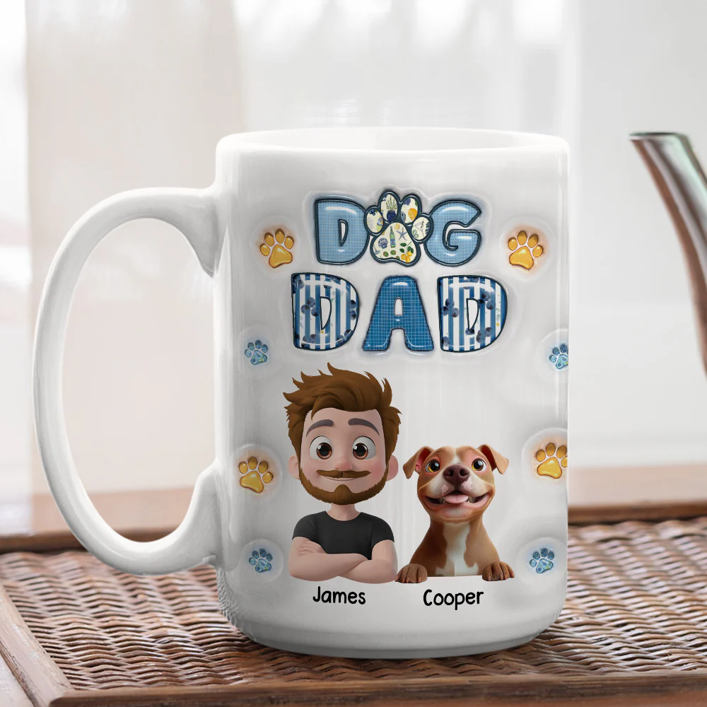 My Baby On Top Of All - Personalized Custom 3D Inflated Effect Mug - Image 4