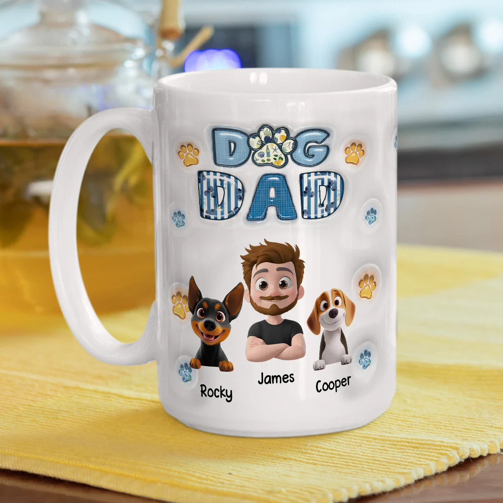 My Baby On Top Of All - Personalized Custom 3D Inflated Effect Mug - Image 5