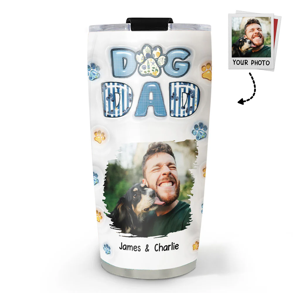 My Baby On Top Of All Version 2 Photo - Personalized Custom 3D Inflated Effect Tumbler
