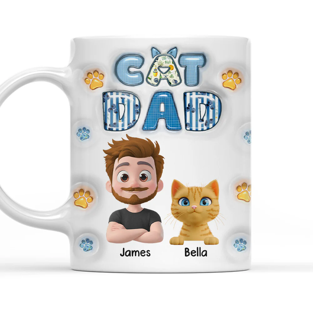 My Cat Baby On Top Of All - Personalized Custom 3D Inflated Effect Mug - Image 4