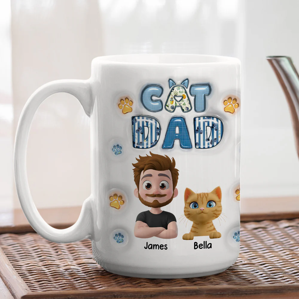 My Cat Baby On Top Of All - Personalized Custom 3D Inflated Effect Mug - Image 5
