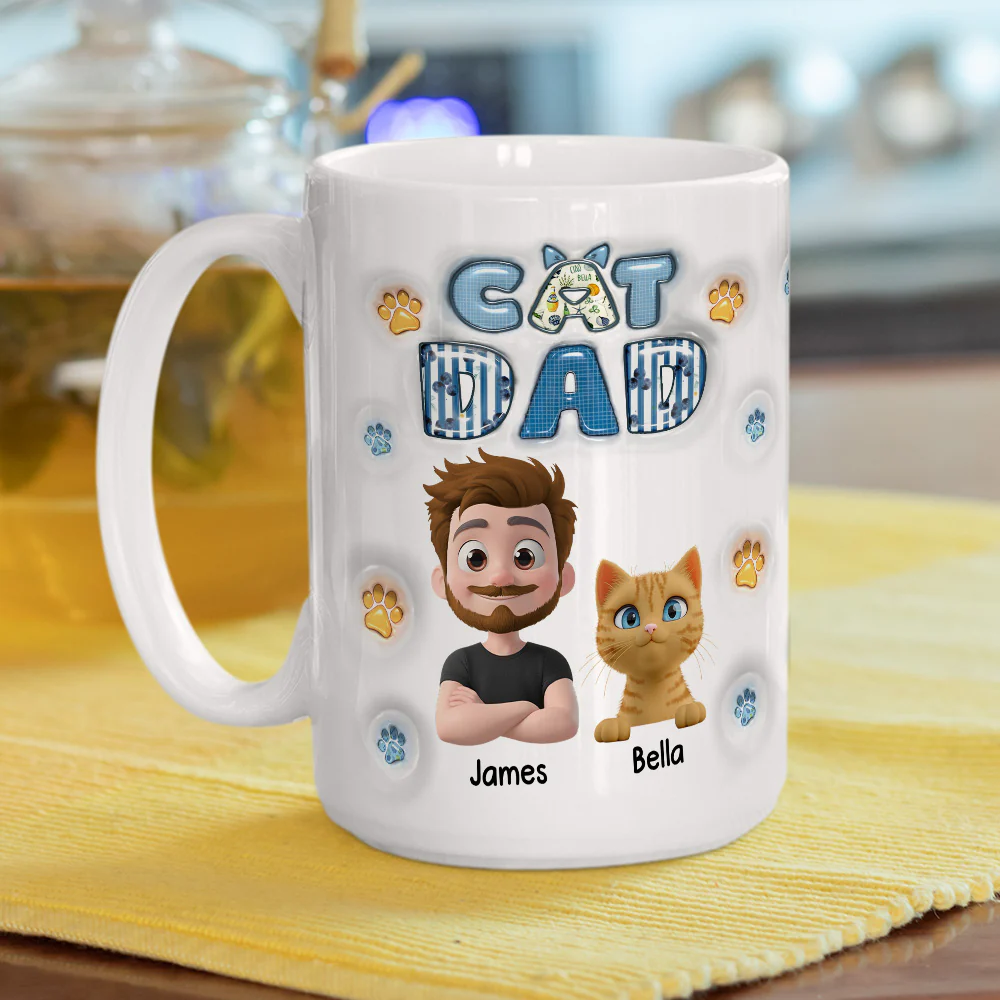 My Cat Baby On Top Of All - Personalized Custom 3D Inflated Effect Mug - Image 6