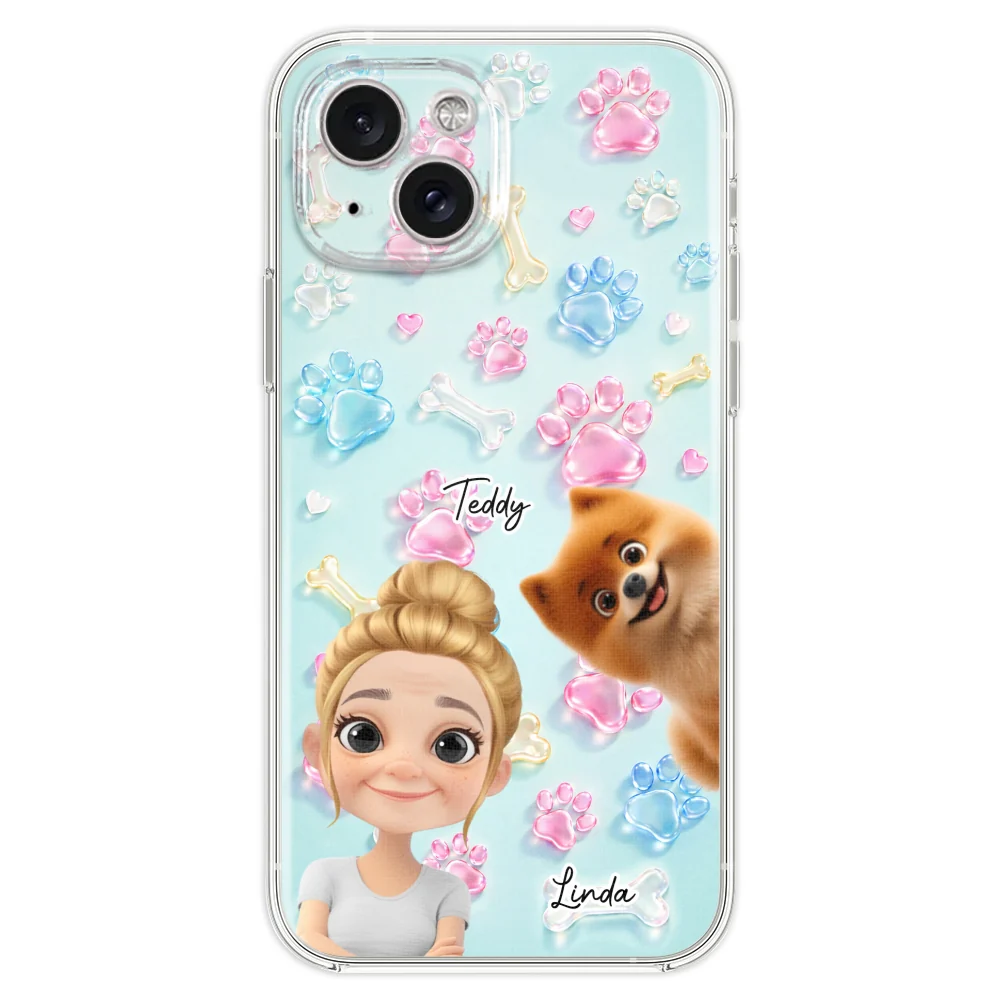 My Dog My Human - Personalized Custom 3D Effect Phone Case - Image 20